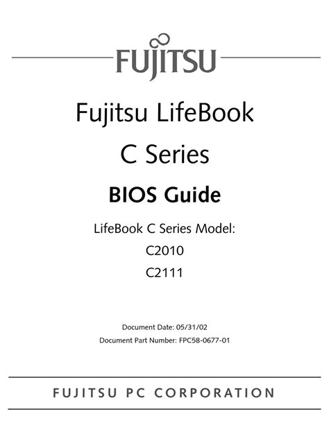 Fujitsu Siemens Computers C2010 Manual pdf
